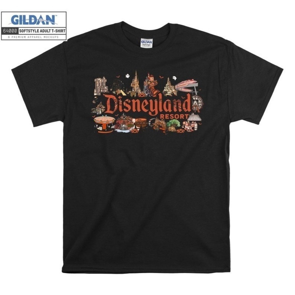Halloween Theme Park Graphic T Shirt